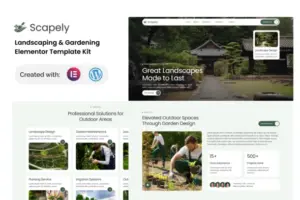Scapely – Landscaping & Gardening Elementor Template Kit