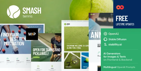 Smash – Padel, Squash & Tennis WordPress Theme