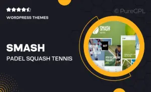 Smash – Padel, Squash & Tennis WordPress Theme