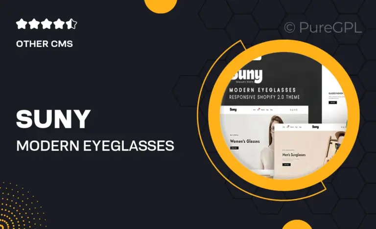 suny modern eyeglasses responsive shopify 2 0 theme