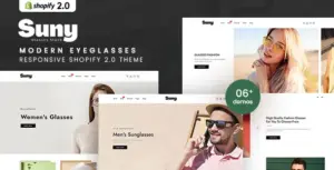 Suny – Modern EyeGlasses Responsive Shopify 2.0 Theme
