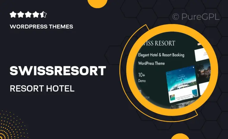 swissresort resort hotel booking wordpress theme