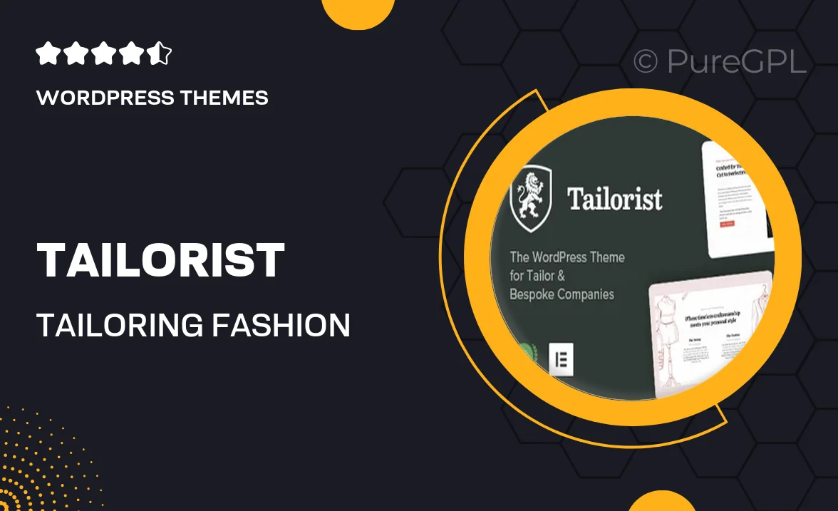 Tailorist – Tailoring & Fashion WordPress Theme
