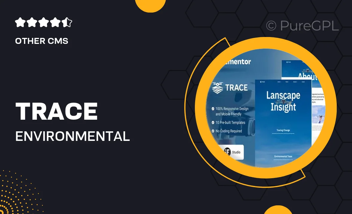 Trace – Environmental Change Documentation Drone Elementor Template Kit