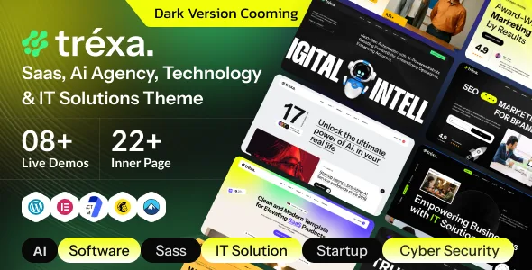 trexa saas ai agency technology it solutions wordpress theme 1