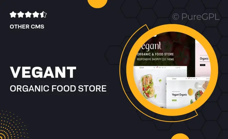 vegant organic food store shopify 2 0 theme