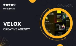 Velox – Creative Agency & Portfolio Elementor Template Kit