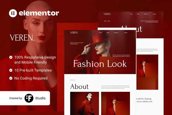 veren model fashion and styling service elementor kit 1