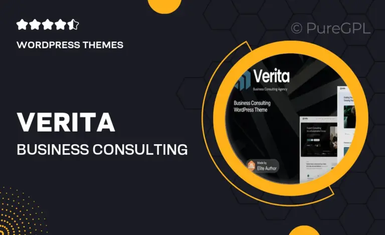 verita business consulting wordpress theme