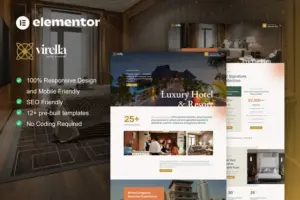 Virella – Luxury Hotel & Resort Elementor Pro Template Kit