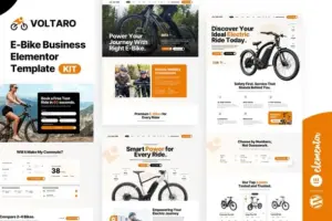 Voltaro – E-Bike Business Elementor Template Kit