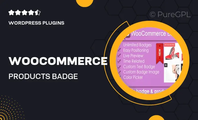 woocommerce products badge management