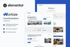 Workize – Coworking Space Elementor Template Kit
