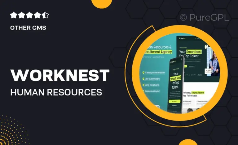worknest human resources recruitment agency elementor template kit