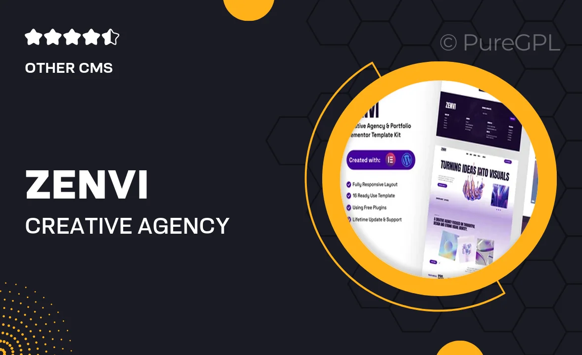 Zenvi – Creative Agency & Portfolio Elementor Template Kit