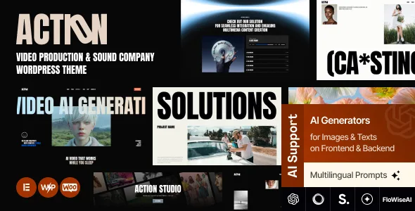 action video production sound company wordpress theme 1