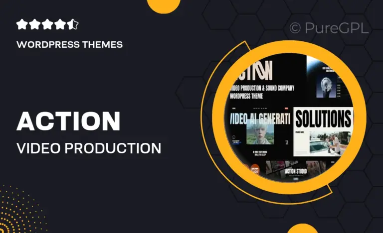 action video production sound company wordpress theme