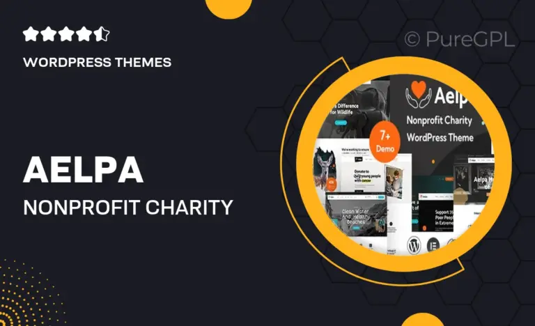 aelpa nonprofit charity wordpress theme