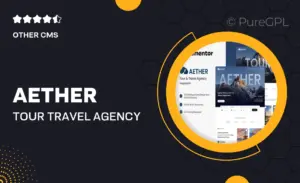 Aether – Tour & Travel Agency Elementor Template Kit