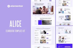 Alice – Anxiety Life Coach Elementor Template Kit