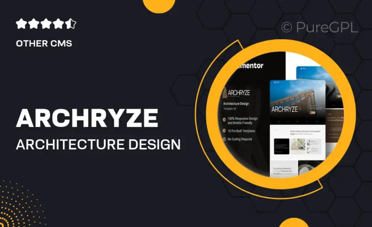 archryze architecture design elementor template kit