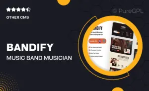 Bandify – Music Band & Musician Elementor Template Kit