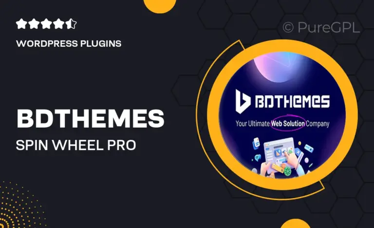 bdthemes spin wheel pro