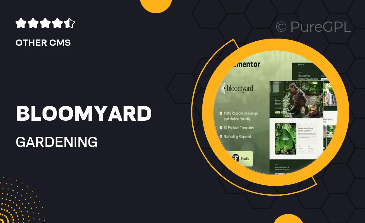 Bloomyard – Gardening & Landscaping Elementor Template Kit
