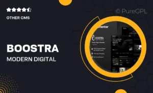Boostra – Modern Digital Marketing Elementor Template Kit