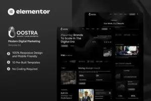 Boostra – Modern Digital Marketing Elementor Template Kit