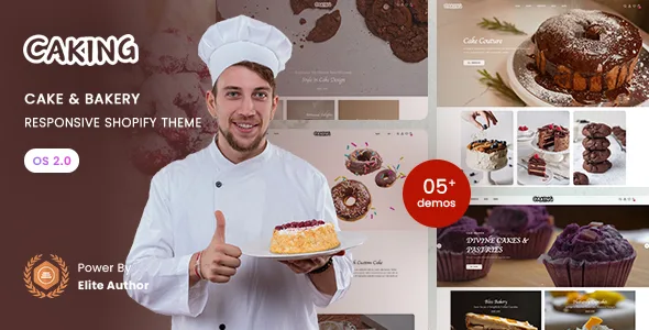 caking cake bakery responsive shopify 20 theme