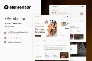 Calmera – SPA & Treatment Elementor Template Kit