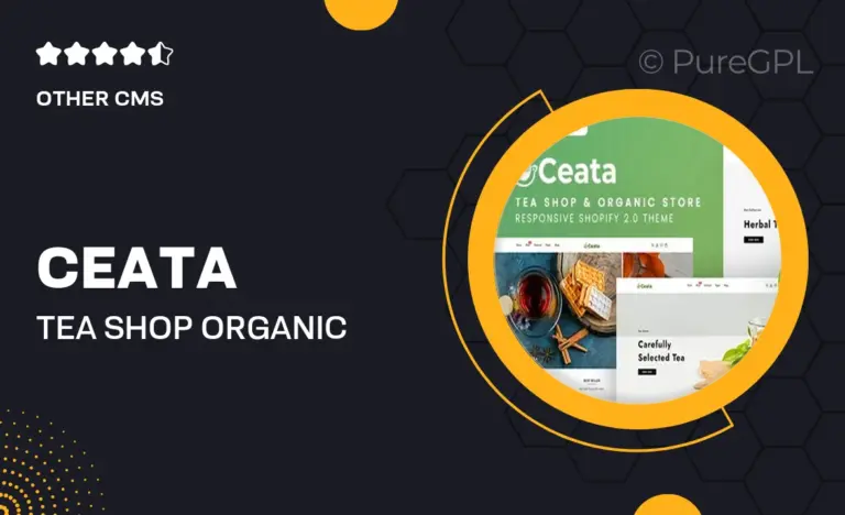 ceata tea shop organic store shopify 2 0 theme