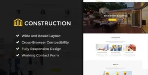 Construction – Business & Building Company WordPress Theme