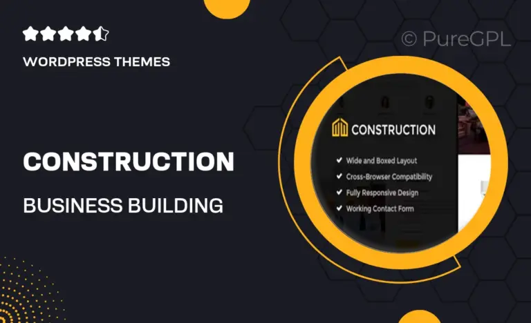 construction business building company wordpress theme