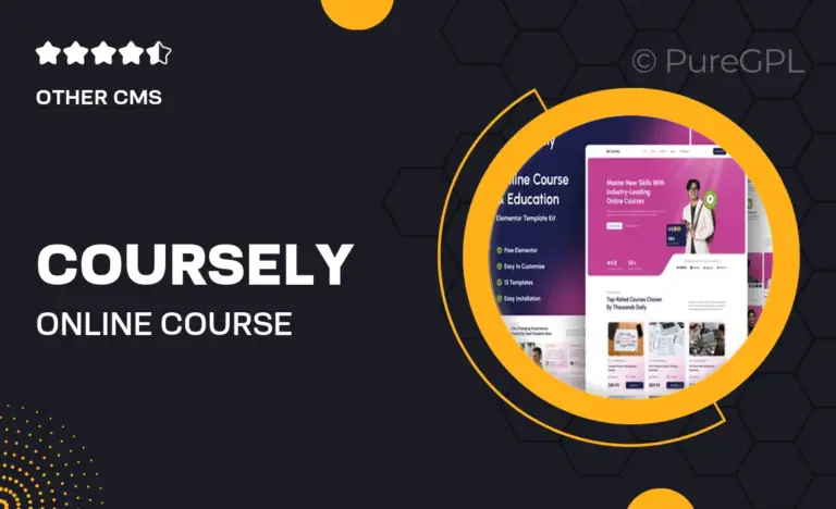 coursely online course education elementor template kit