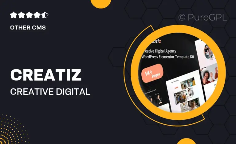 creatiz creative digital agency elementor template kit