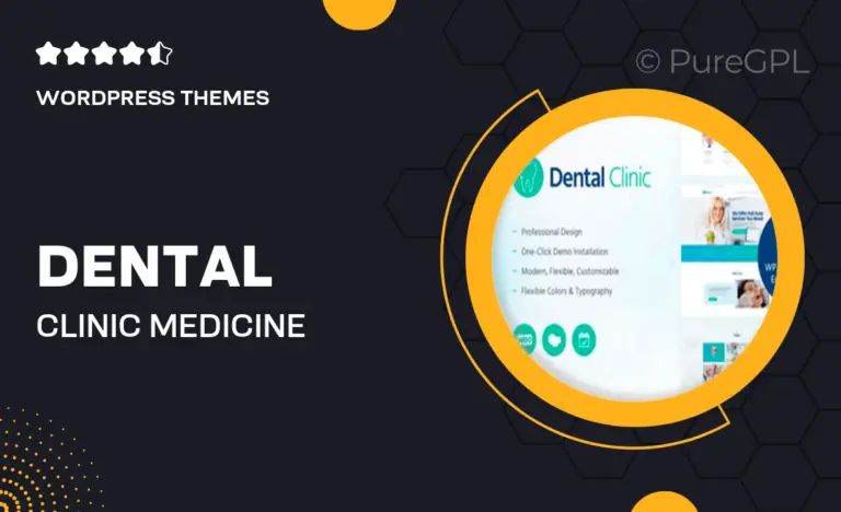 dental clinic medicine healthcare doctor wordpress theme