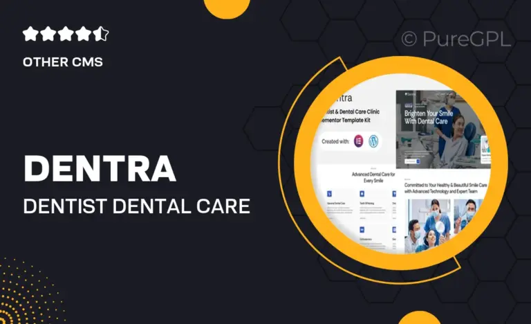 dentra dentist dental care clinic elementor template kit