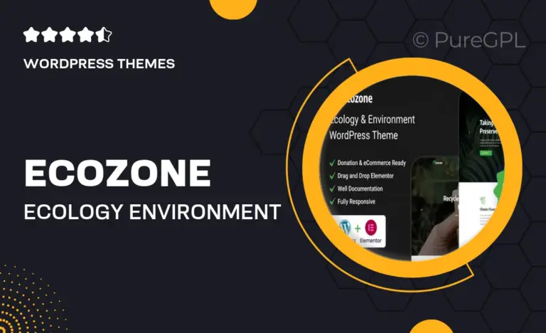 ecozone ecology environment wordpress theme