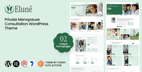 Elune – Private Menopause Consultation & Midlife Wellness WordPress Theme