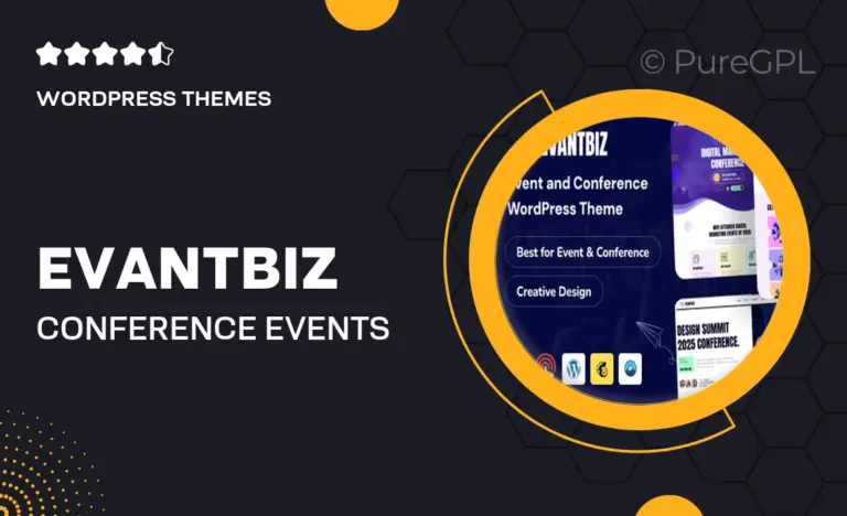 evantbiz conference events wordpress theme