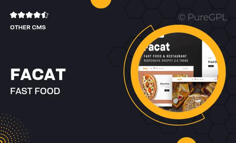 facat fast food restaurant shopify 2 0 theme