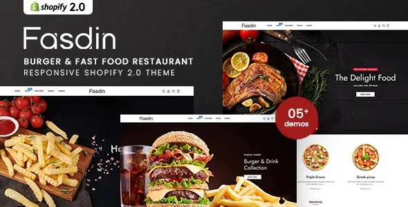 fasdin burger fastfood restaurant responsive shopify 20 theme