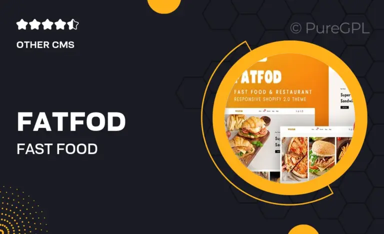 fatfod fast food restaurant shopify 2 0 theme