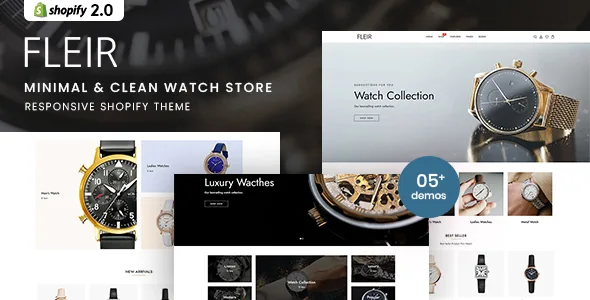 fleir minimal clean watch store shopify 20 theme
