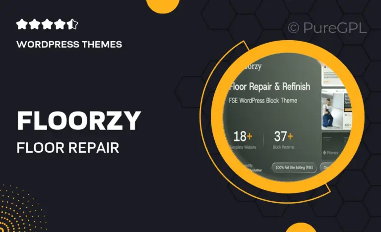 floorzy floor repair refinish fse wordpress block theme