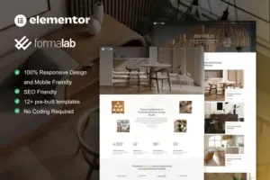 Formalab – Interior Design & Architecture Elementor Template Kit