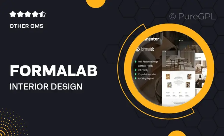 formalab interior design architecture elementor template kit