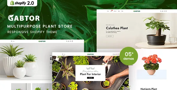 gabtor multipurpose plant store shopify 20 theme